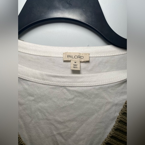 Anthropologie Pilcro Twofer Sweater Tee Size M - Picture 3 of 9